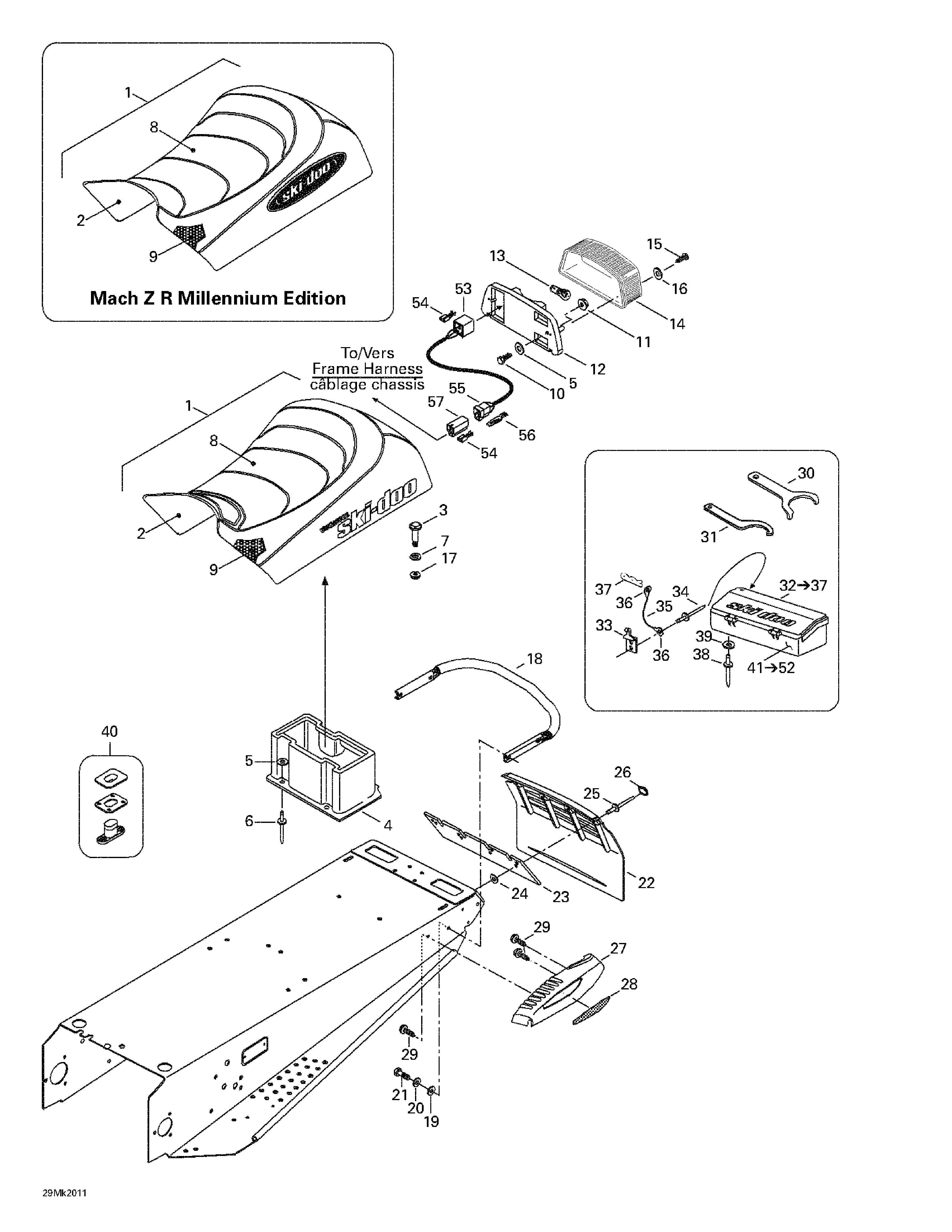 Seat and accessories