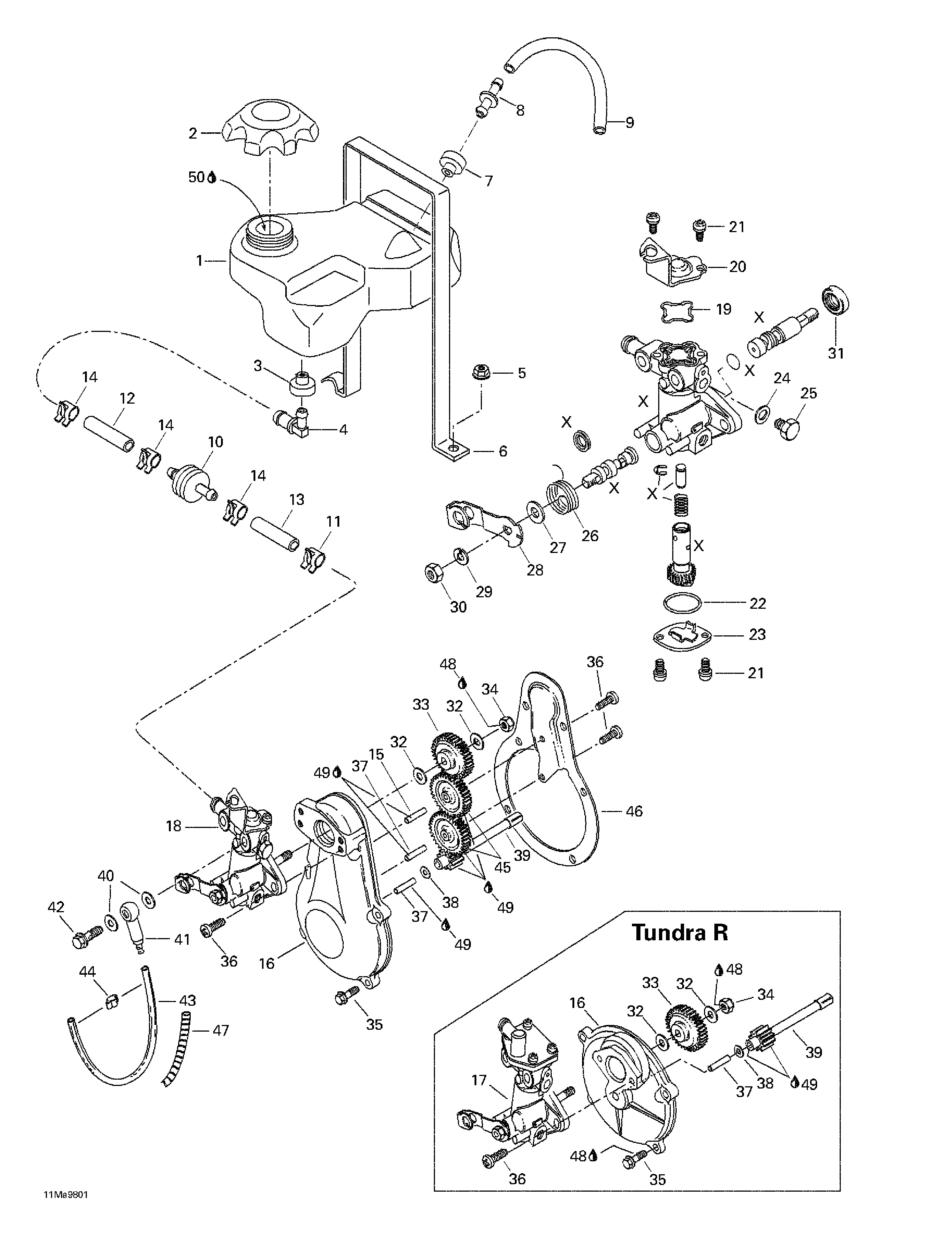 Oil injection system