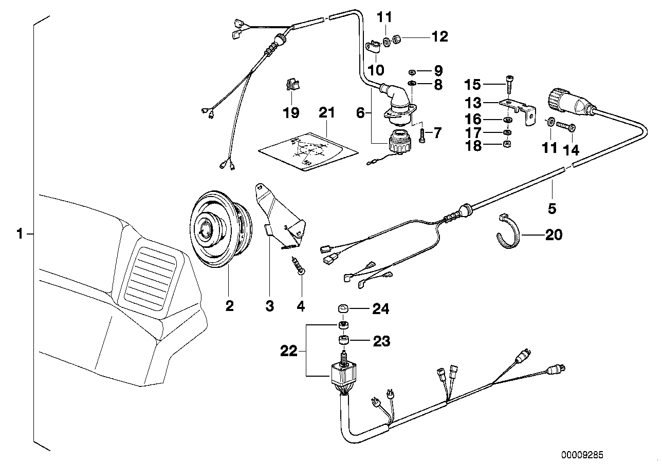 Retrofit kit, loudspeaker, rear