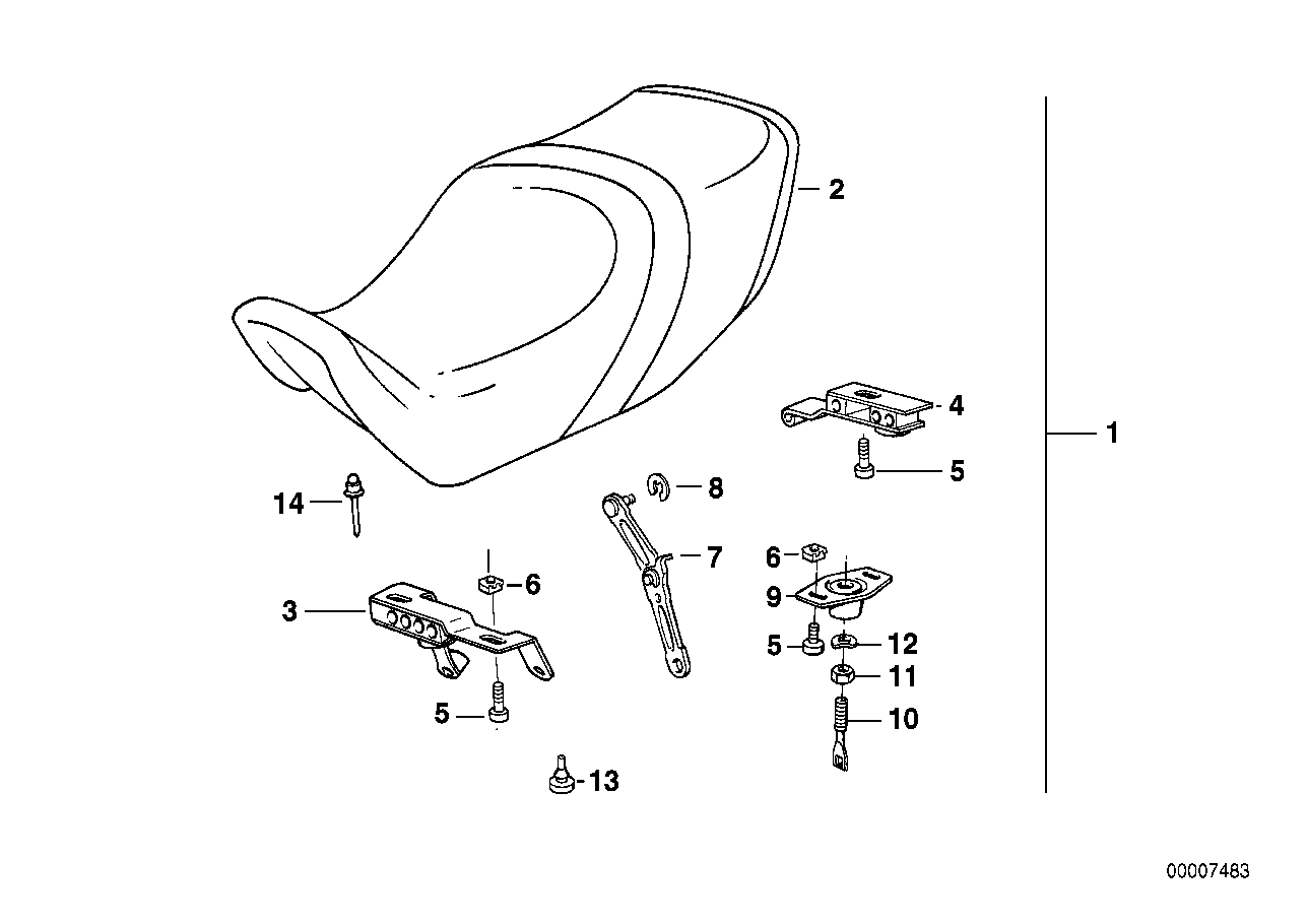 Saddle dual seat