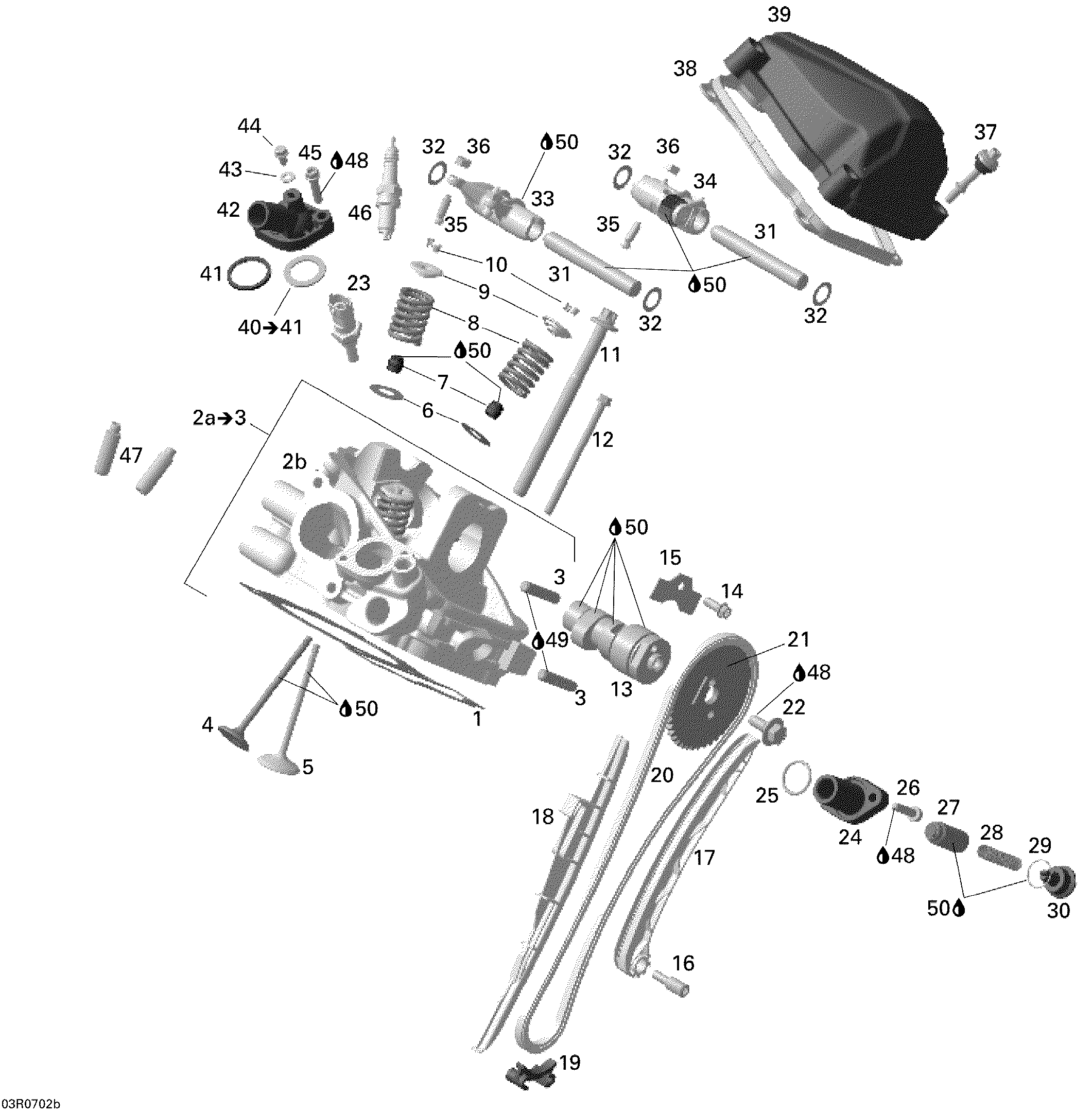 Головка блока цилиндров (задняя)