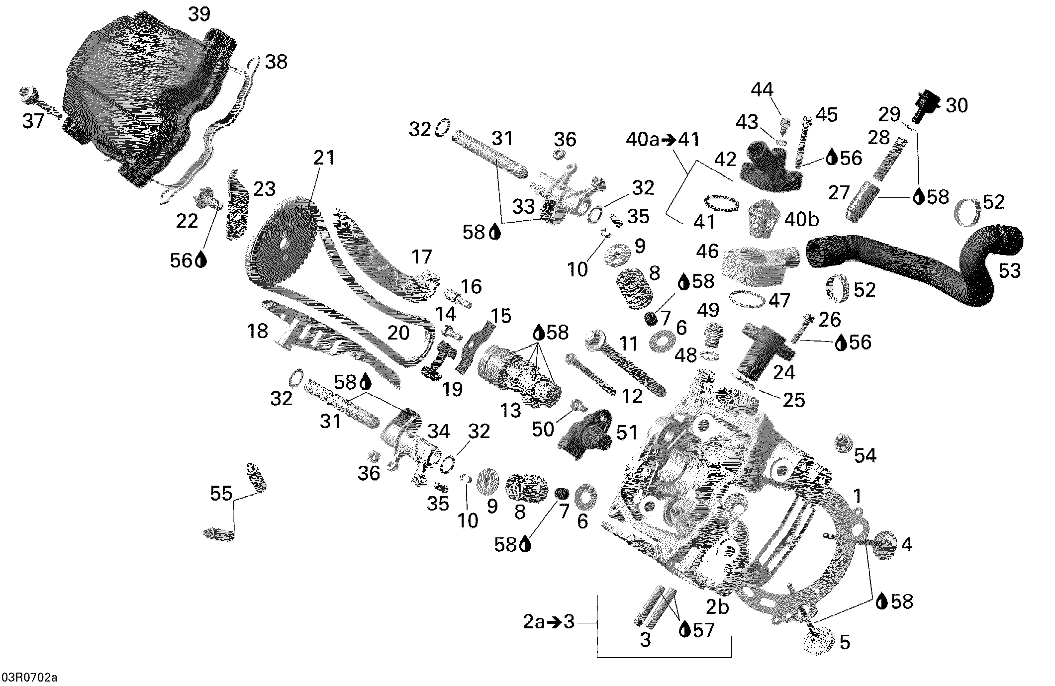 Головка блока цилиндров (передняя)