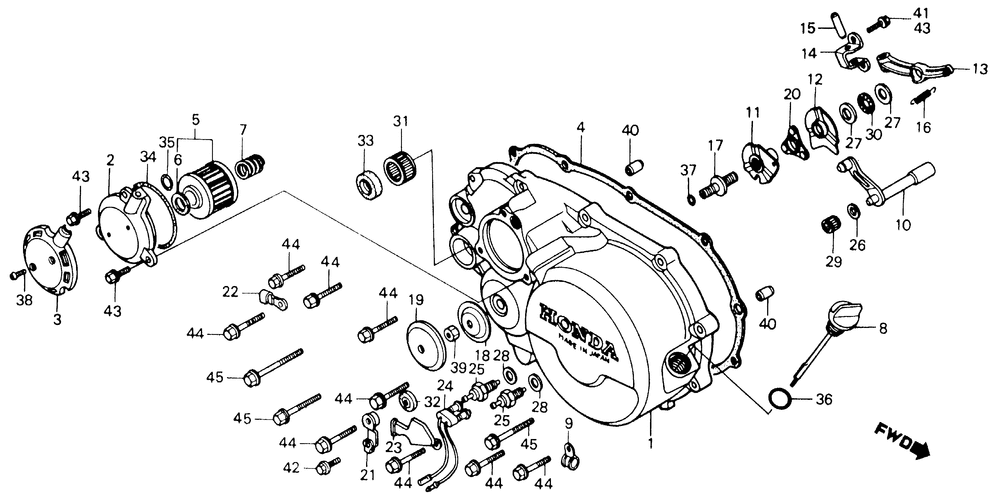 Right crankcase cover