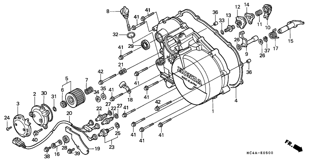 Right crankcase cover