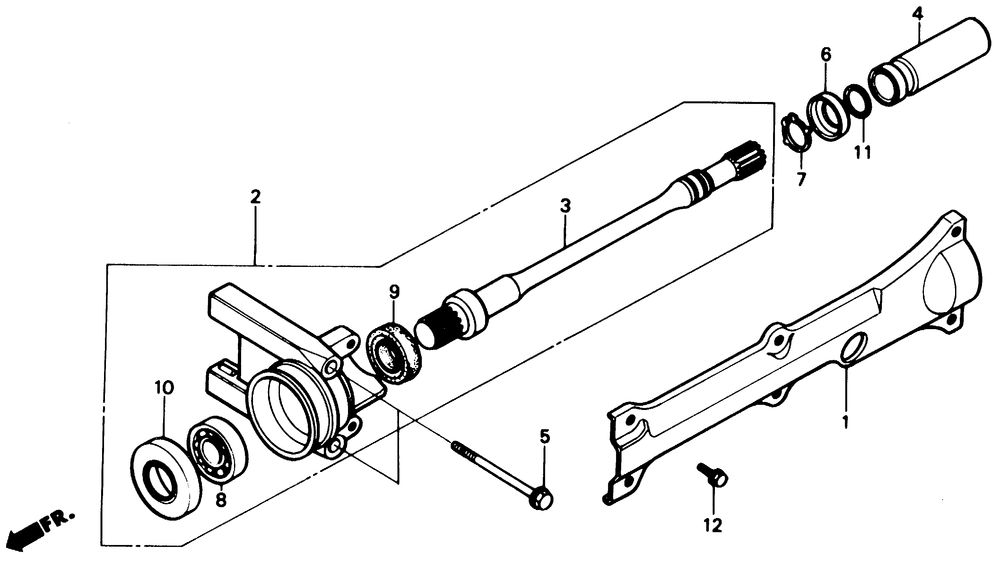 Front drive shaft