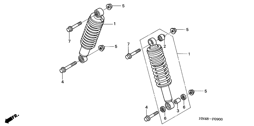 Front shock absorber