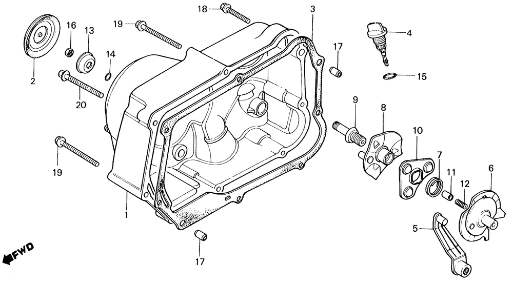 Right crankcase cover 86