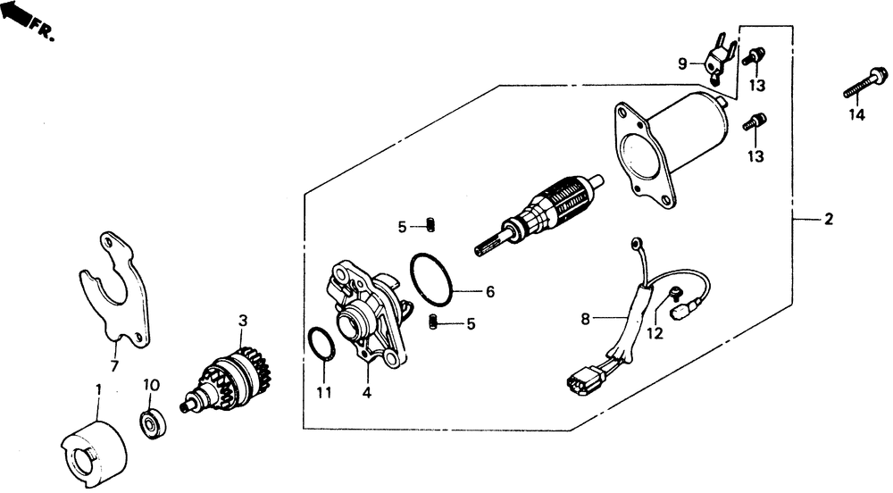 Starting motor