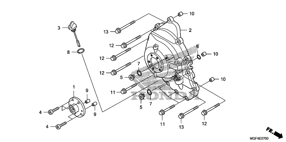 Right crankcase cover