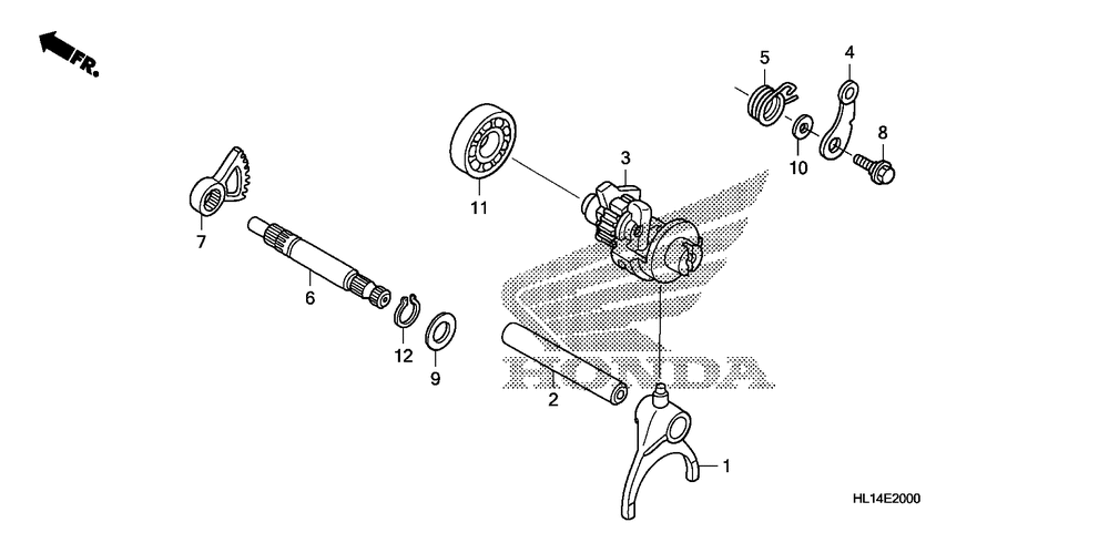 Gearshift fork