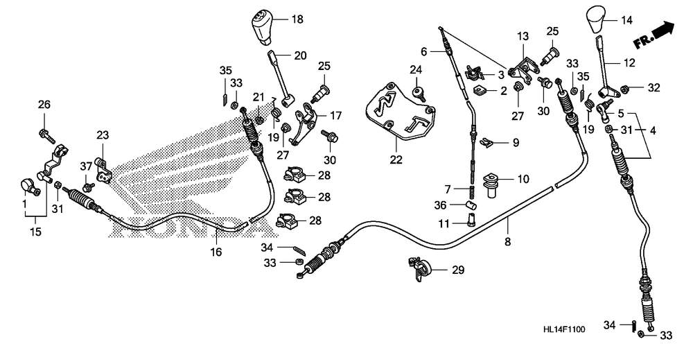 Shift lever & select lever