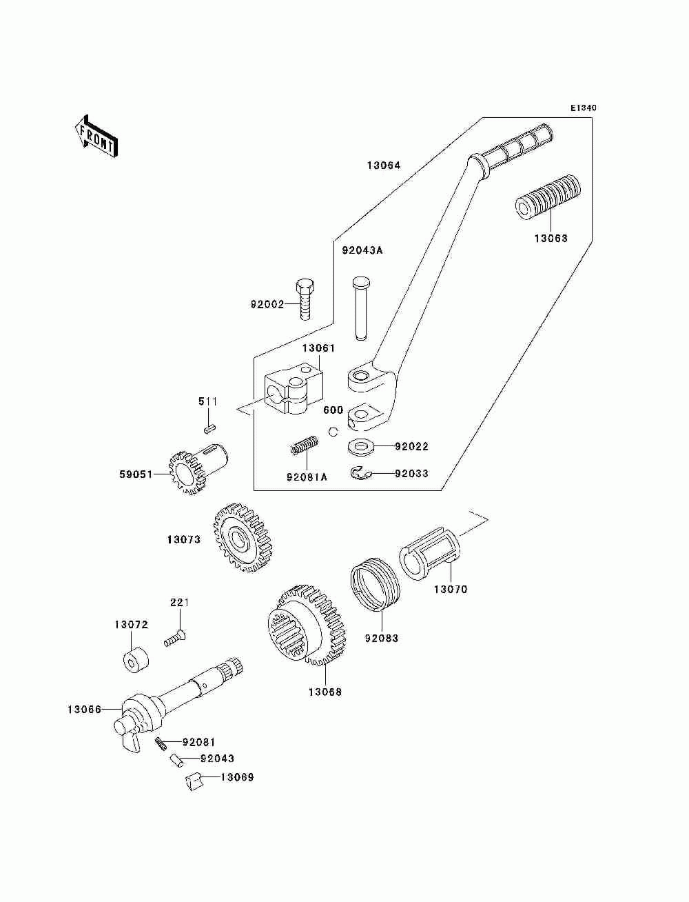 Kickstarter mechanism