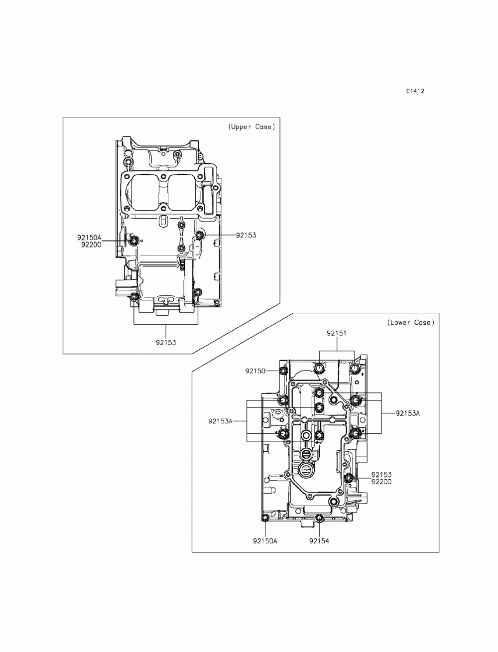 Crankcase bolt pattern