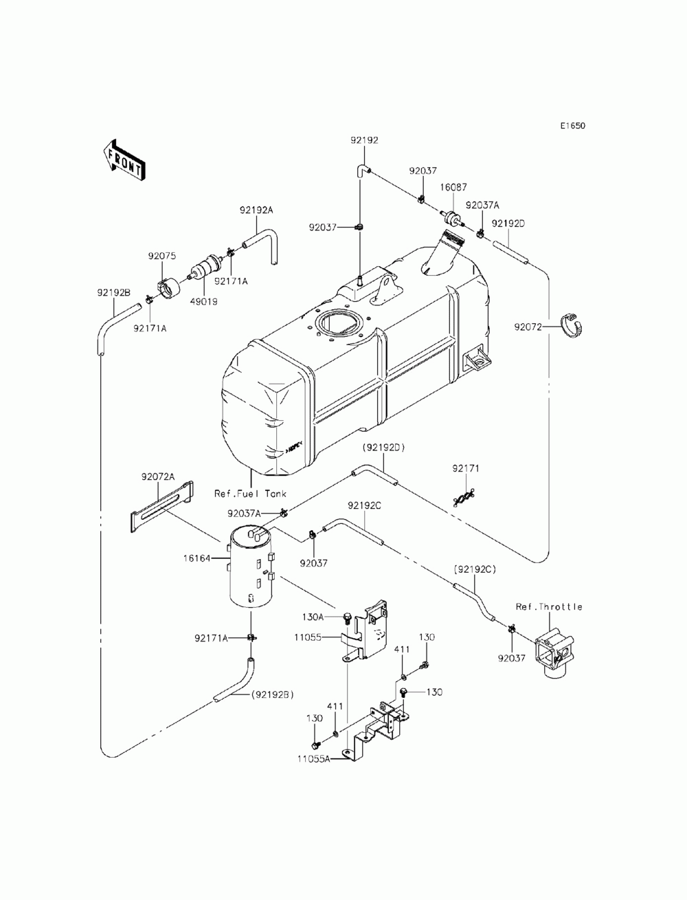 Fuel evaporative system