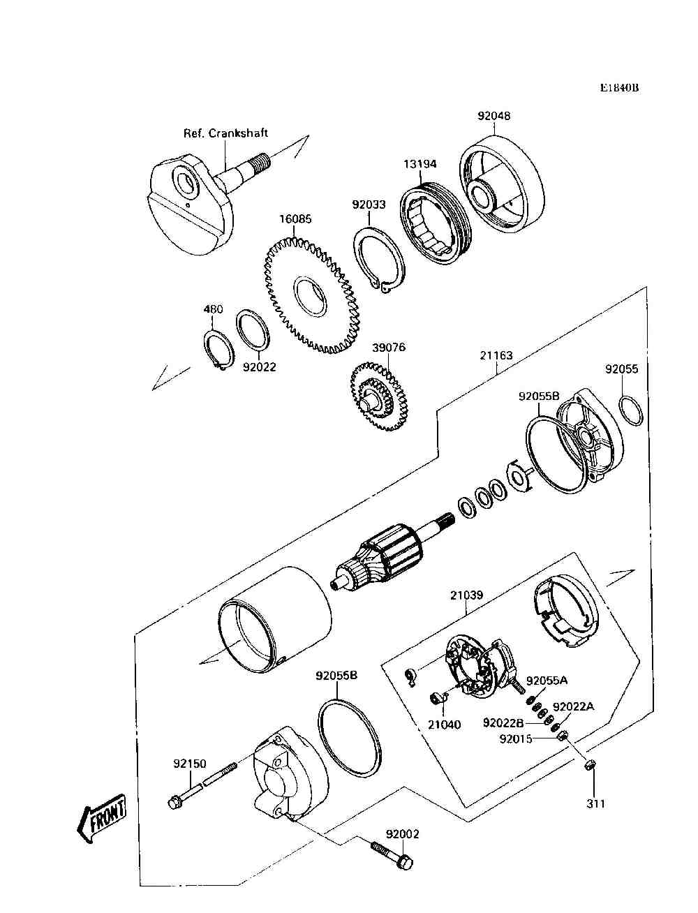 Starter motor(js300-a3  a4  a5)