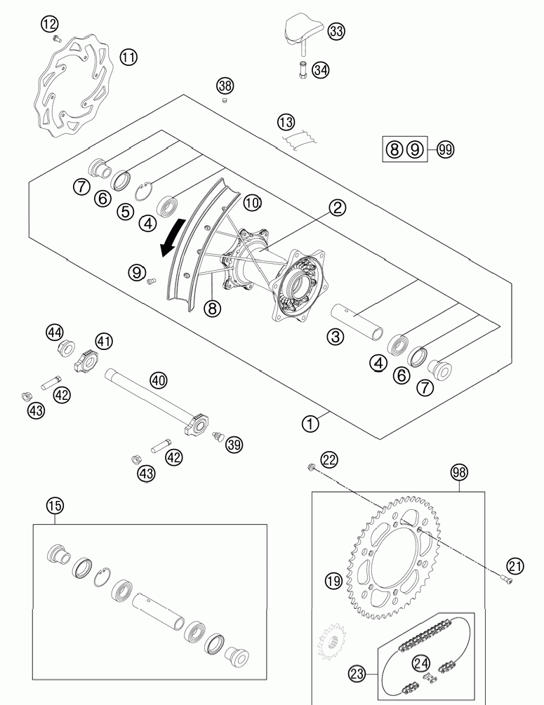 Rear wheel