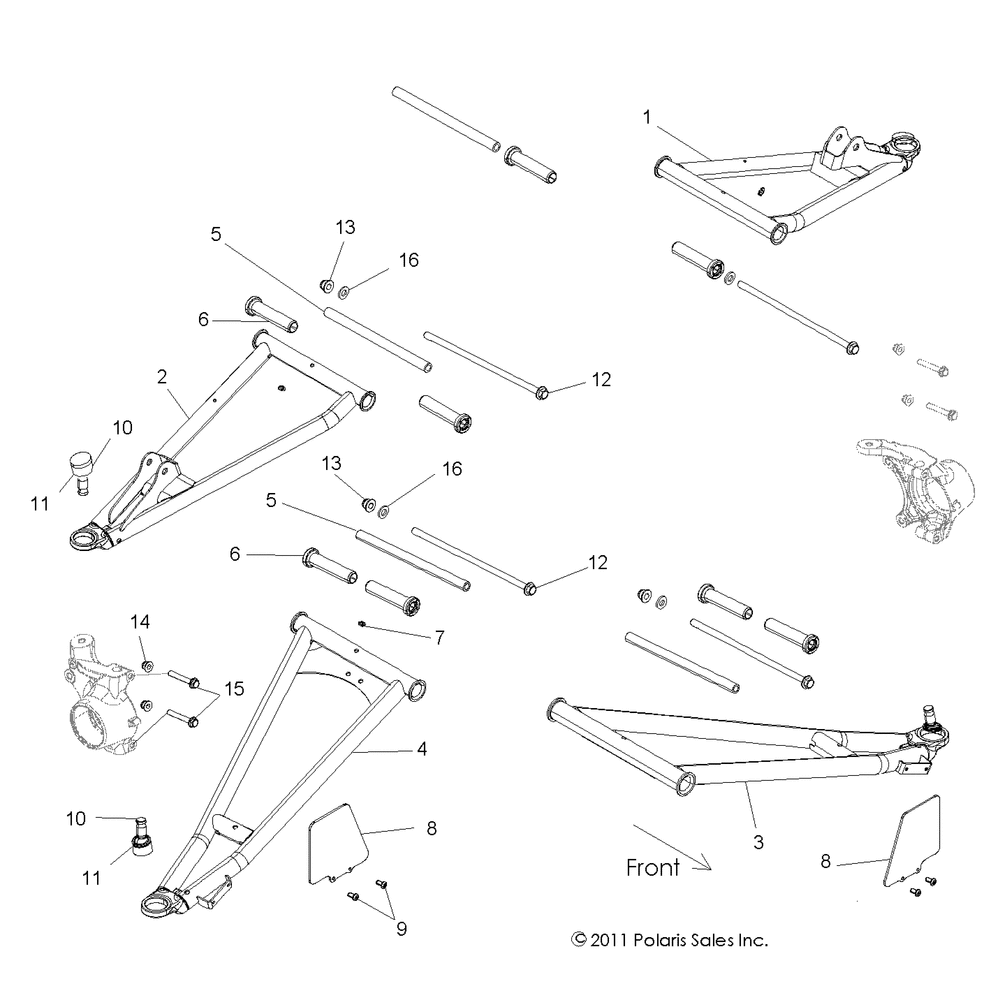 Suspension front control arms - r12xe76ad_7eab_eao