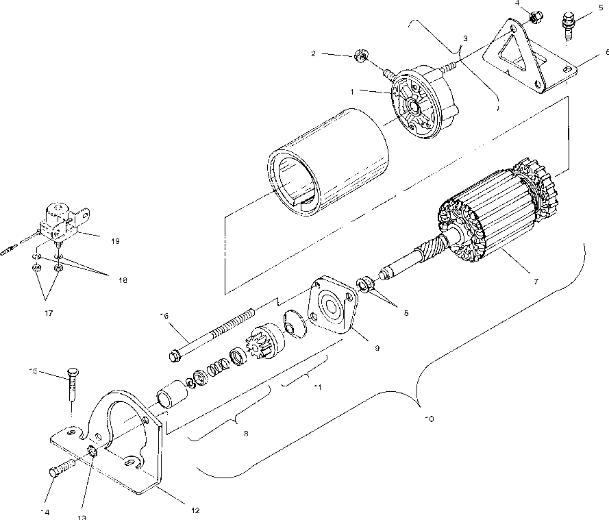 Starting motor - s01su4bs