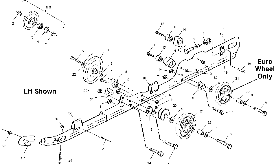 Rail mounting (suspension) - s02ss7cs_ce
