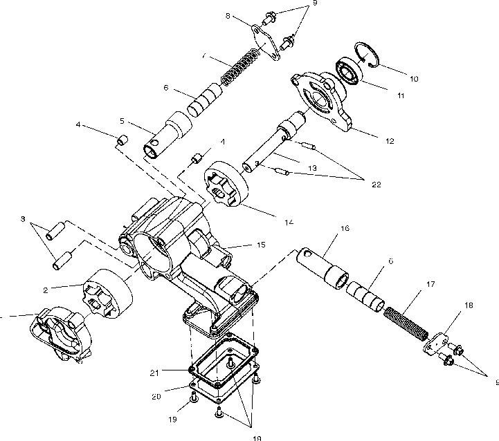 Oil pump - v01cs15da