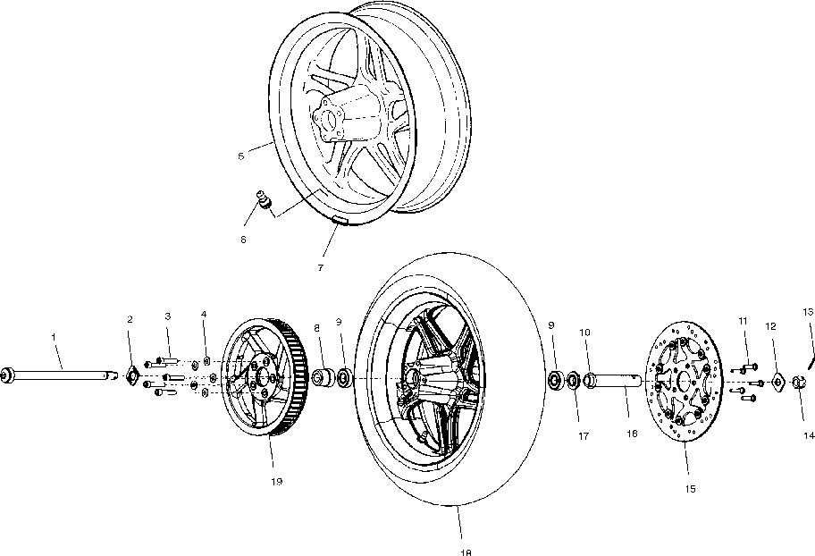 Rear wheel - v01cs15da