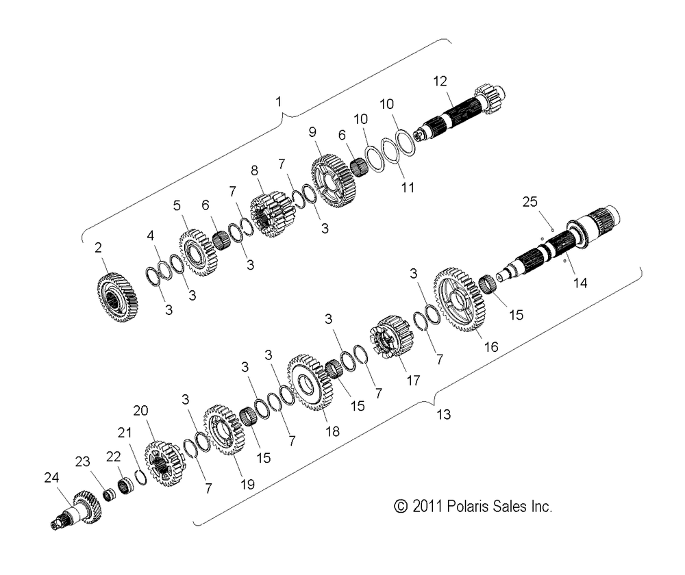 Drive train transmission - v14da_db_dw_tw_zw36 all options