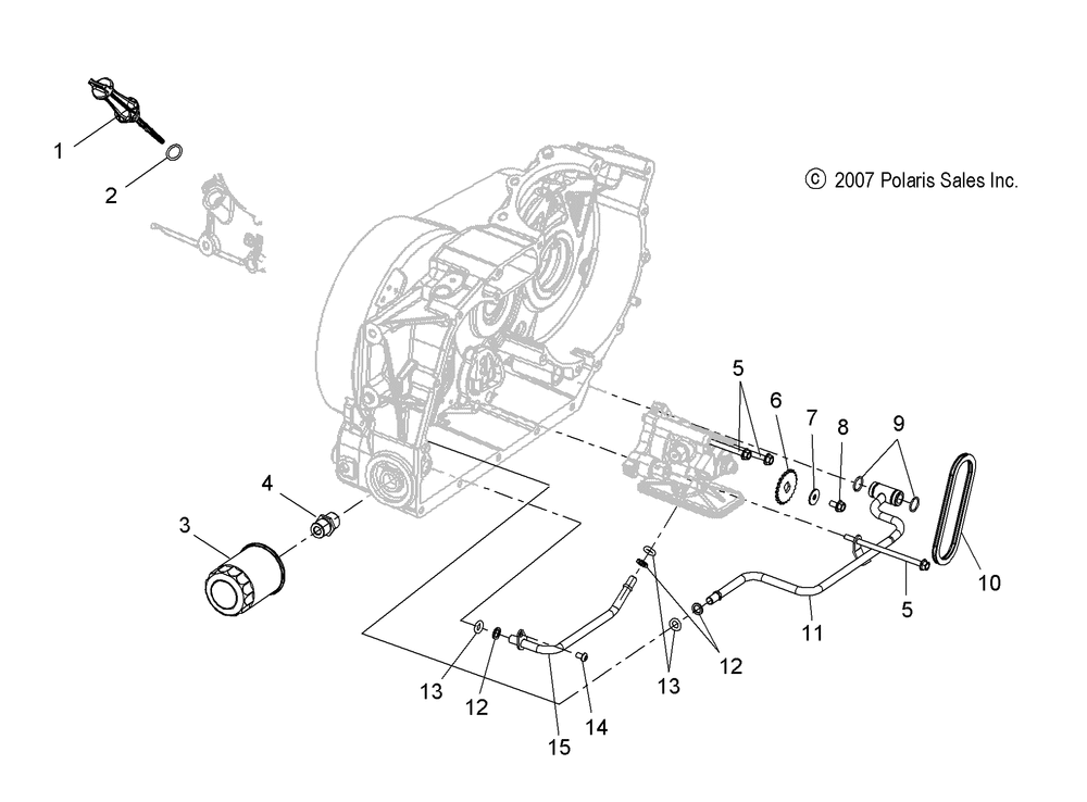 Engine oil pump mounting and dipstick - v14da_db_dw_tw_zw36 all options