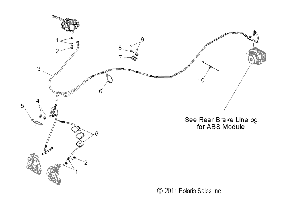 Brakes brake line front abs - v14da_db_dw_tw_zw36 all options