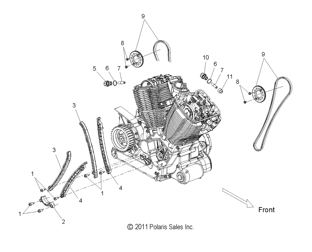 Engine camchain - v14da_db_dw_tw_zw36 all options