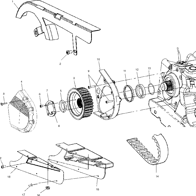 Front drive sprocket - v99cb15lcz