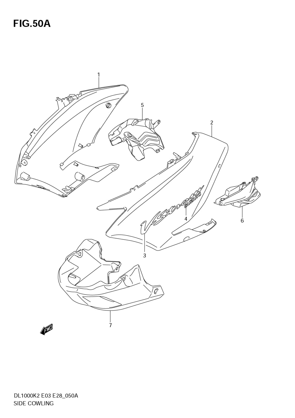 Side cowling (model k3)