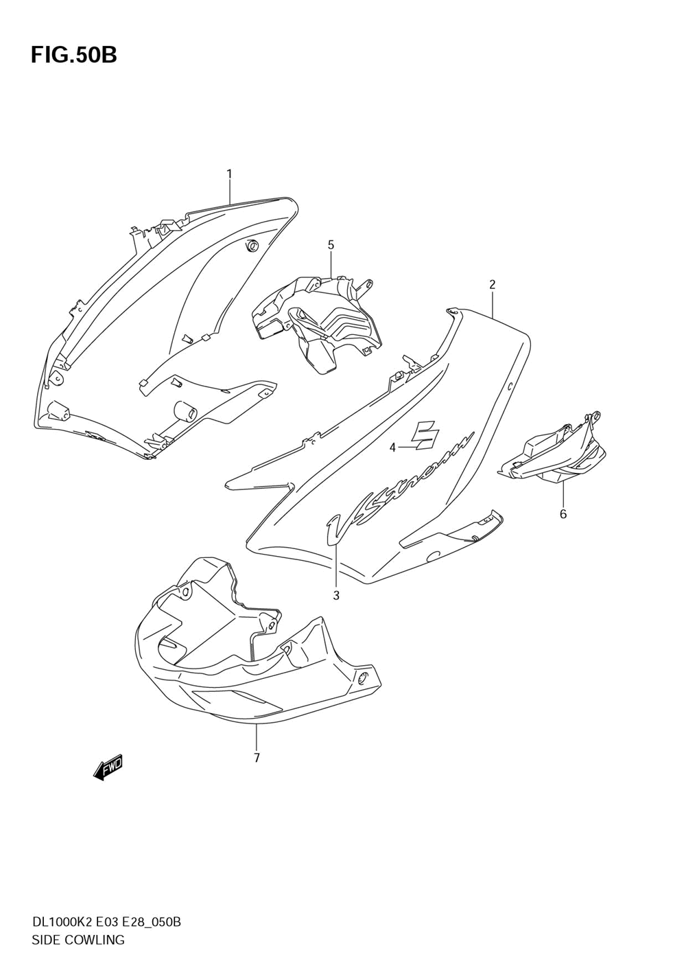 Side cowling (model k4_k5)