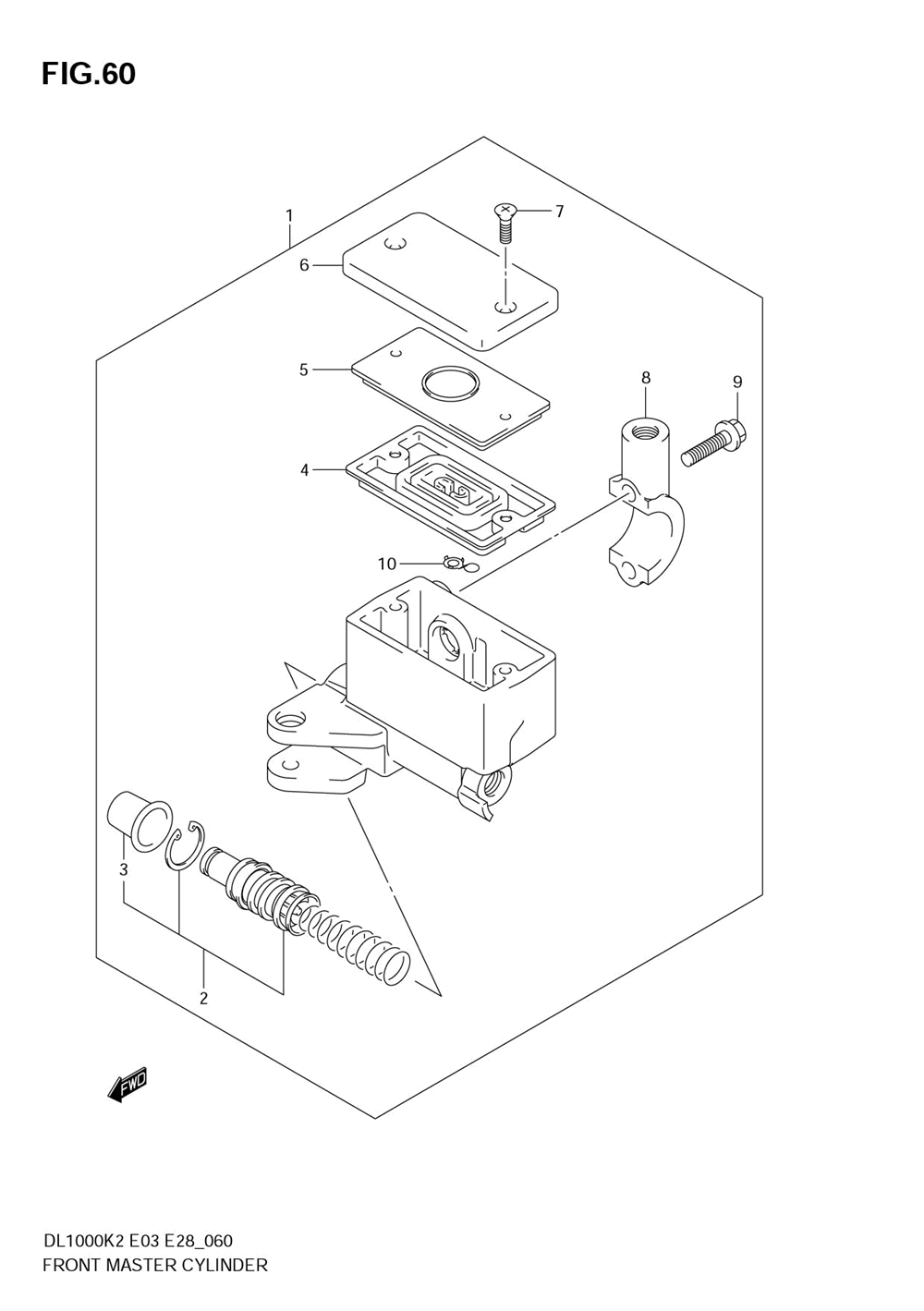 Front master cylinder