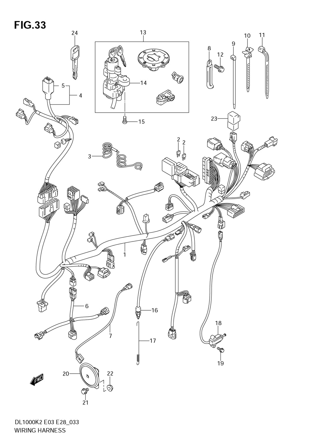 Wiring harness (model k2_k3)