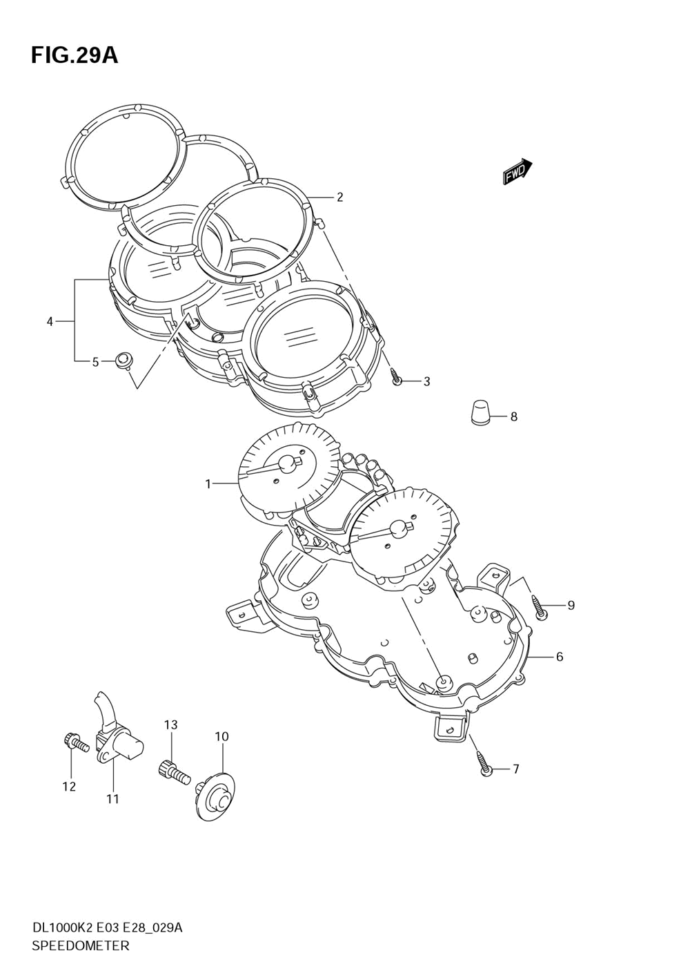 Speedometer (model k4_k5_k6)