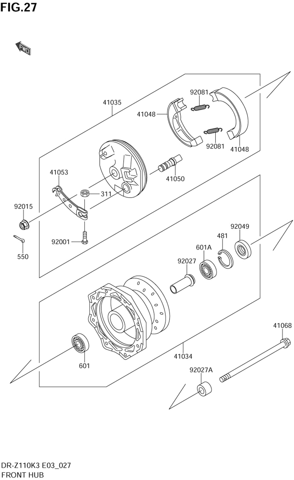 Front hub