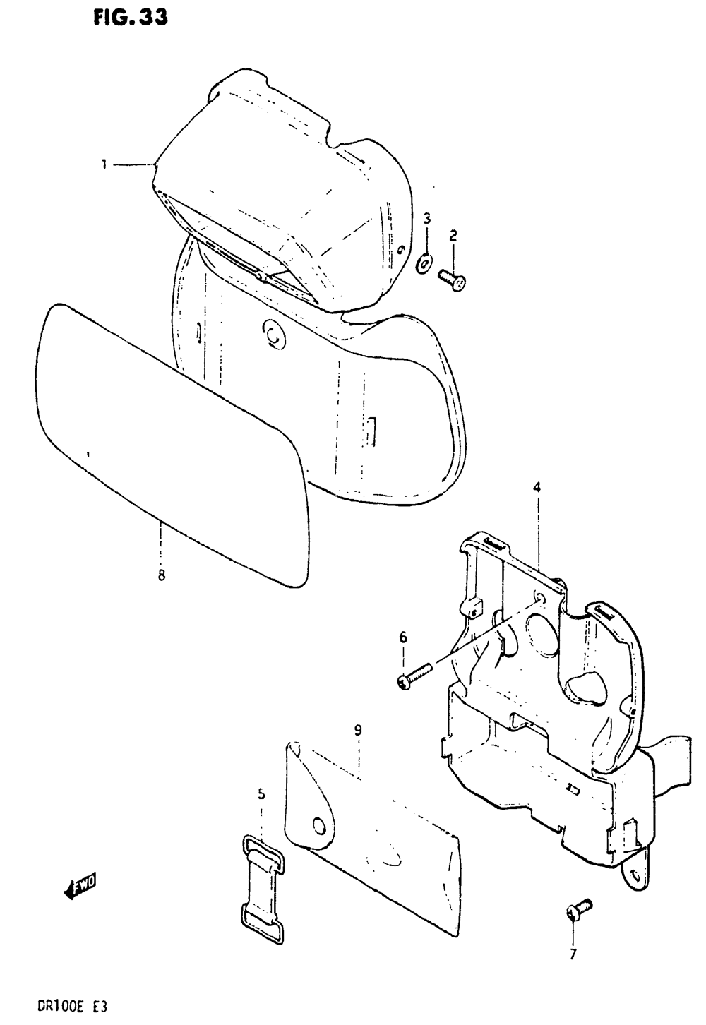 Headlamp housing