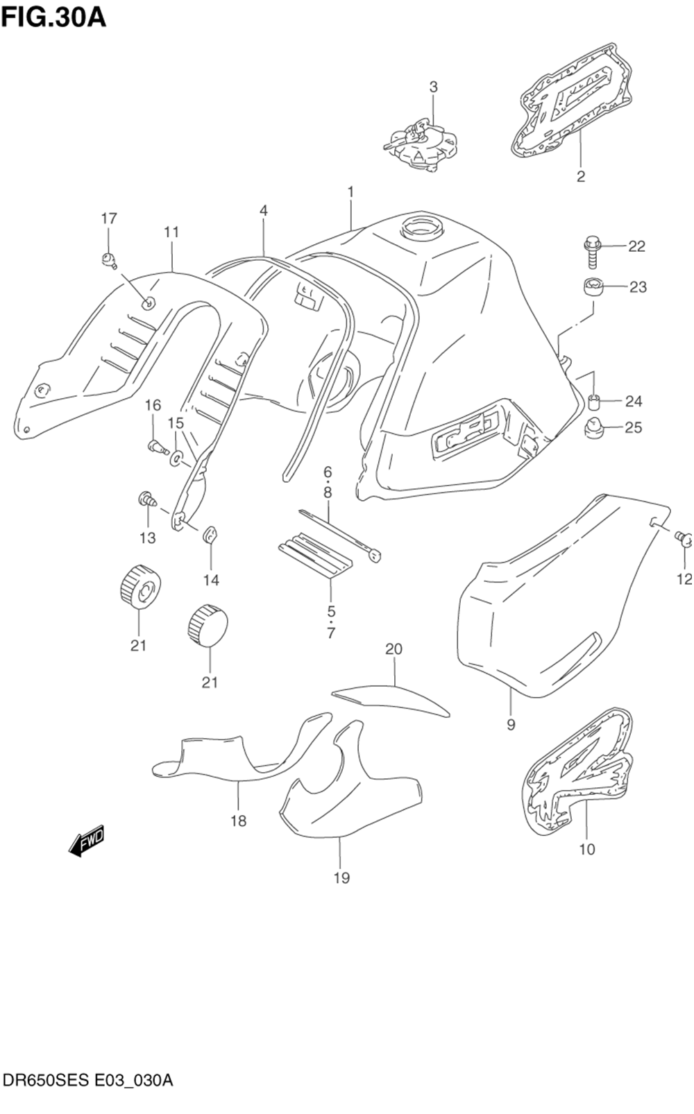 Fuel tank (model p)