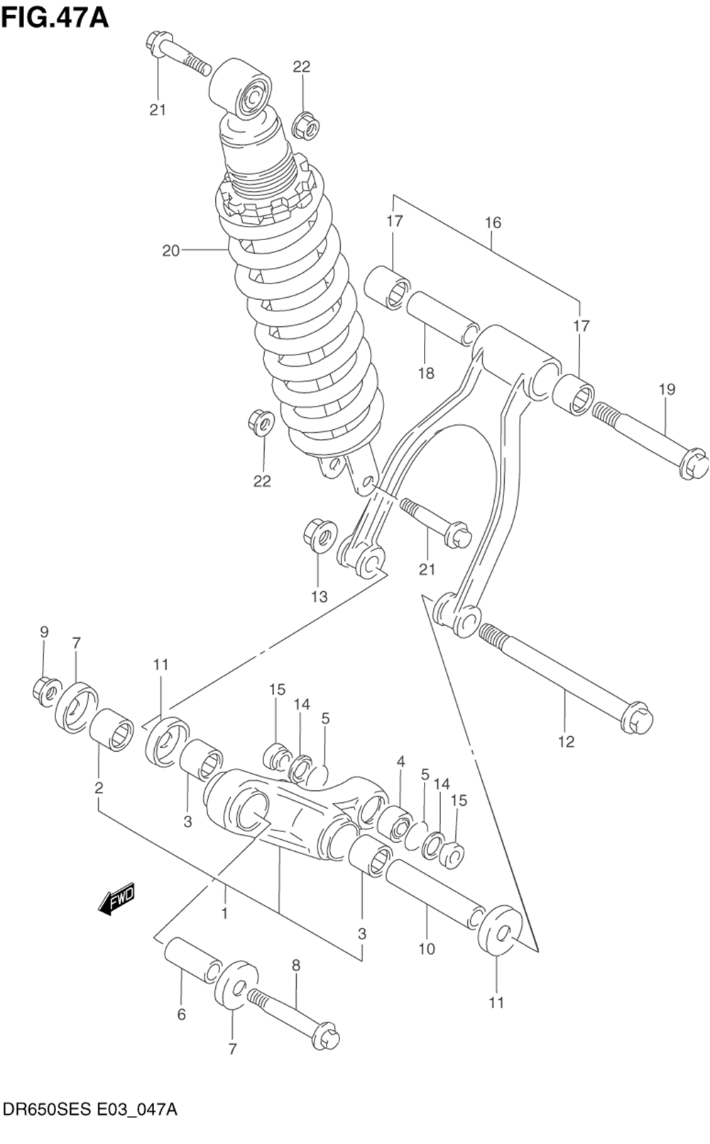 Rear cushion lever (model r_s)