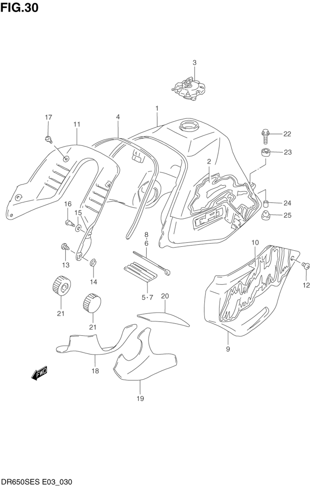 Fuel tank (model n)