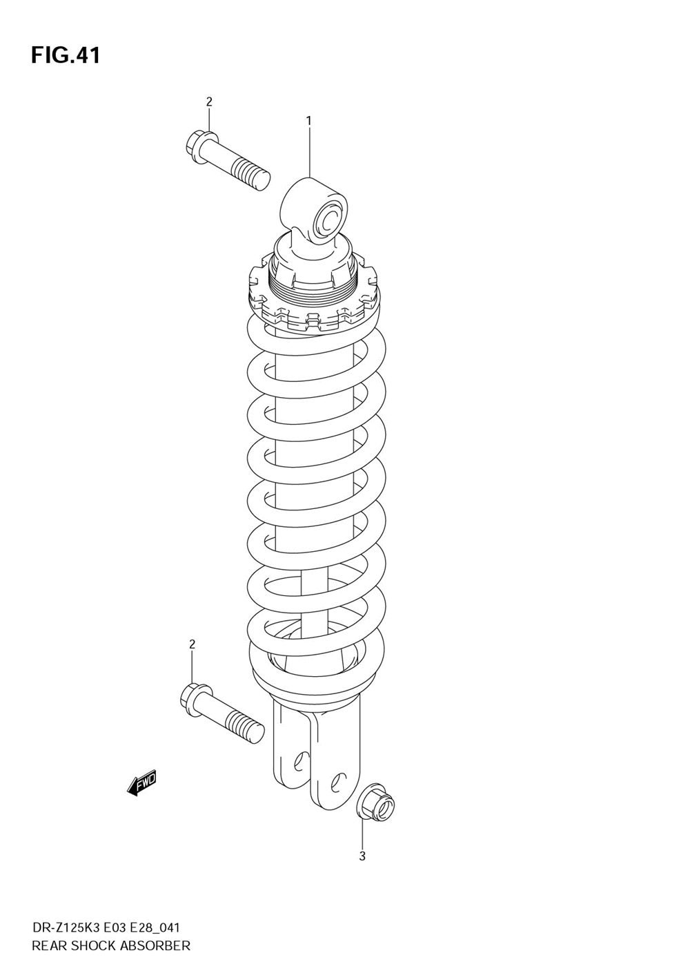 Rear shock absorber