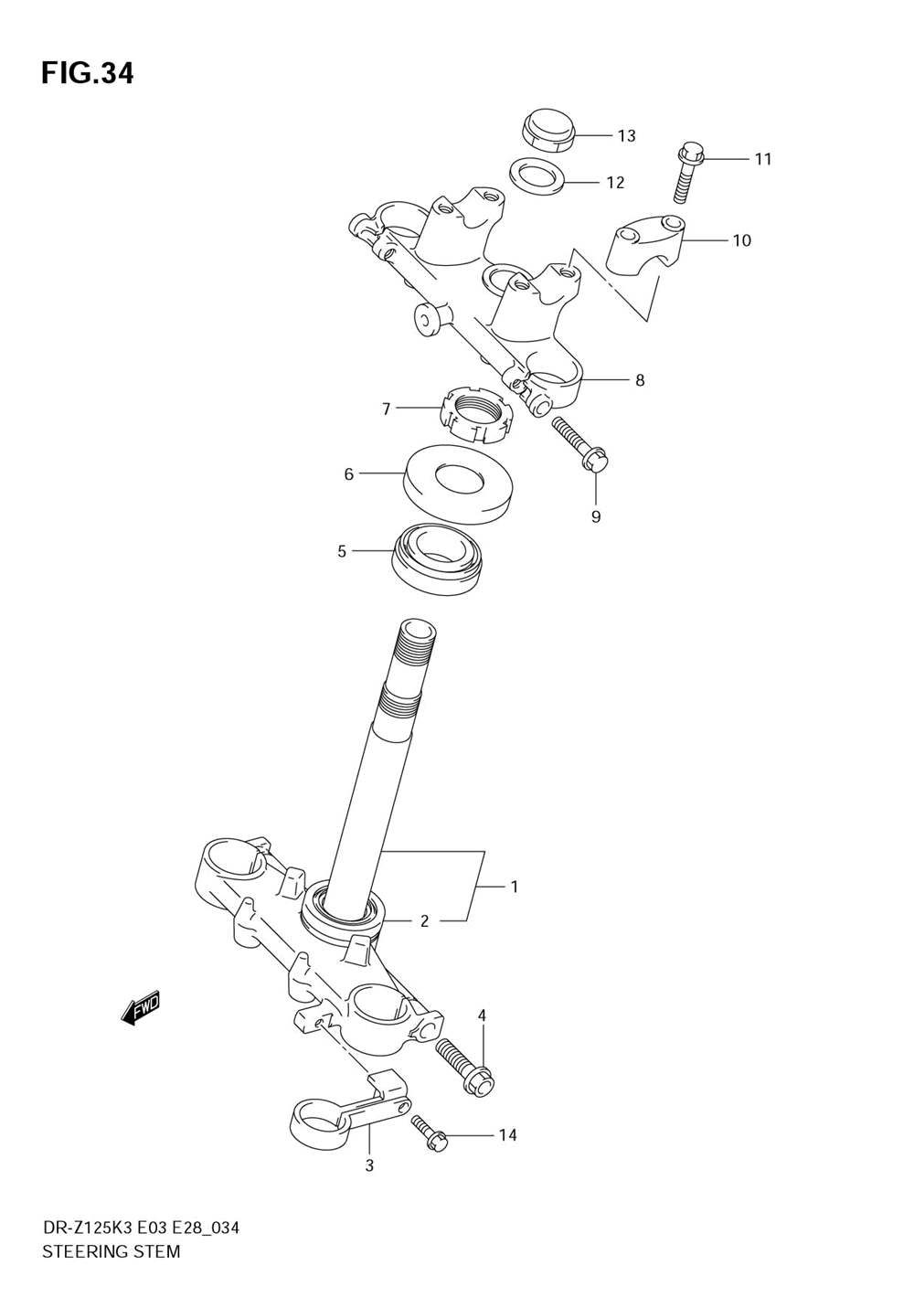 Steering stem (e3