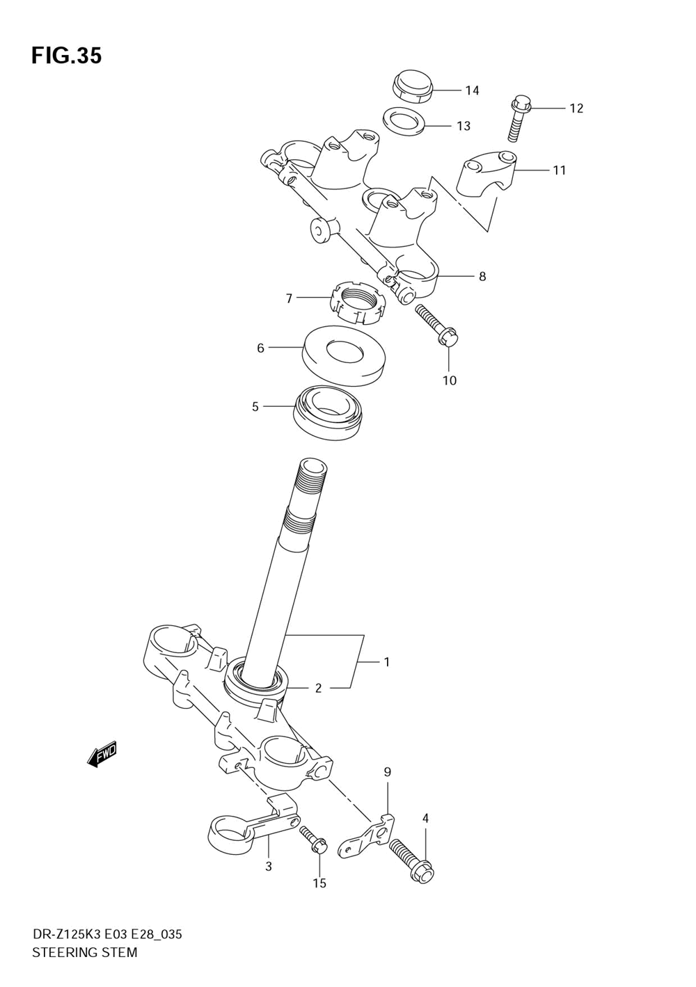 Steering stem (e28)