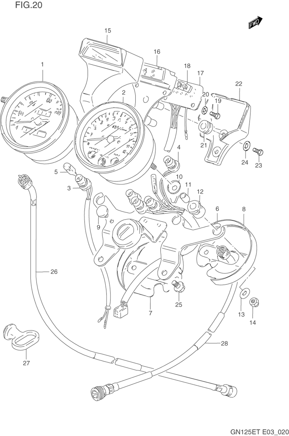 Speedometer - tachometer