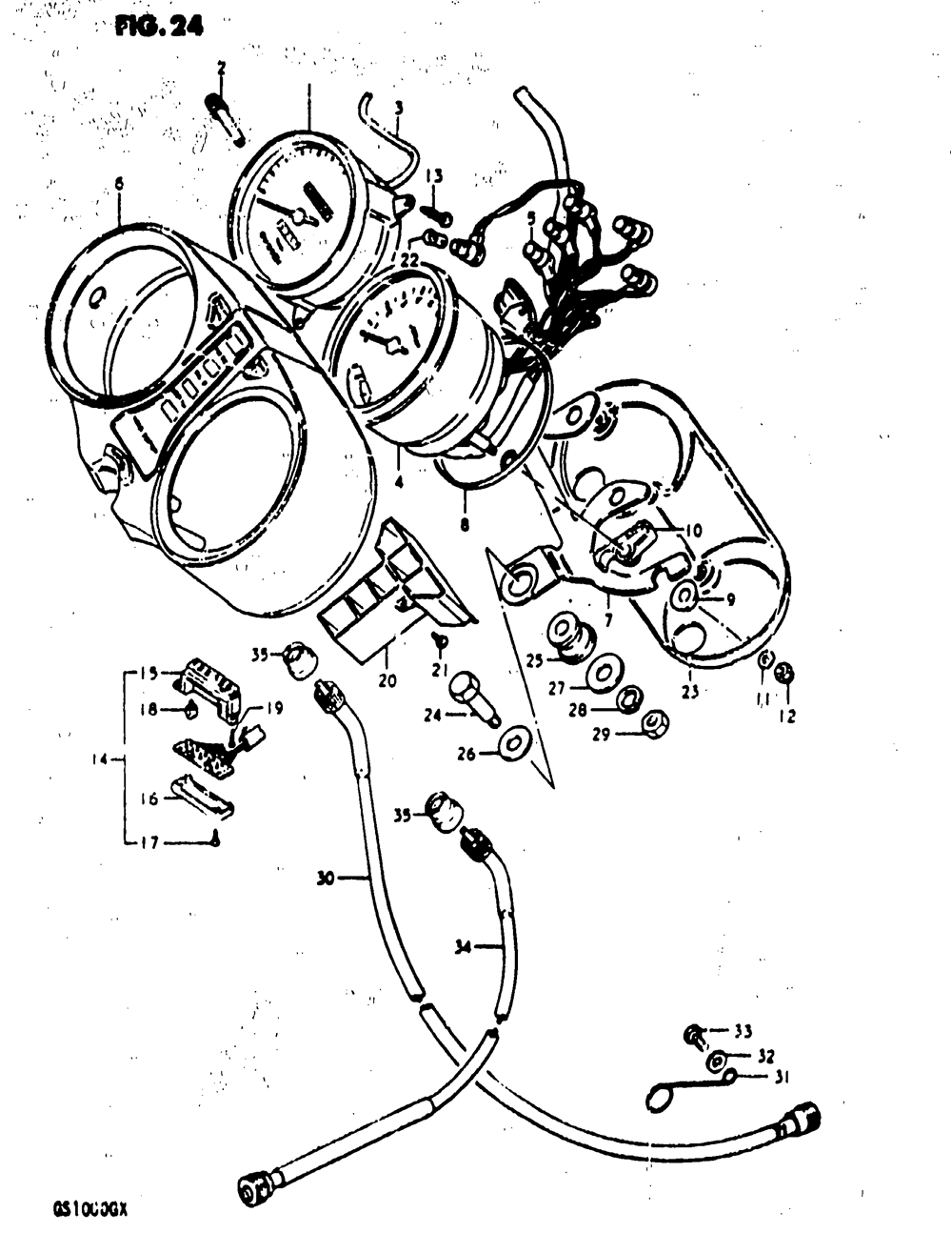 Speedometer-tachometer