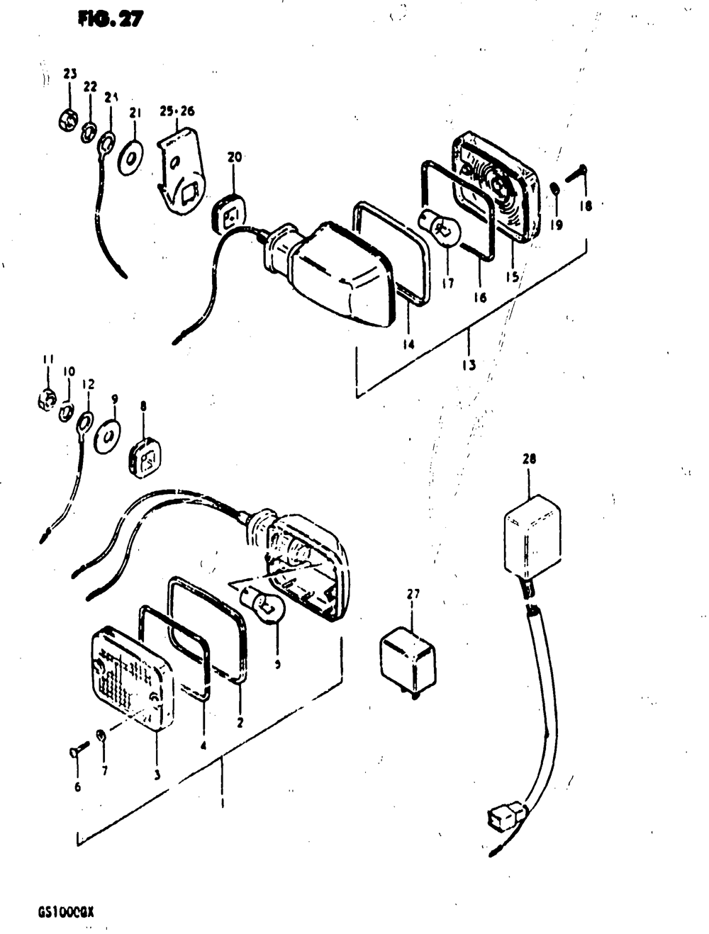 Turn signal lamp (gs1000gx)