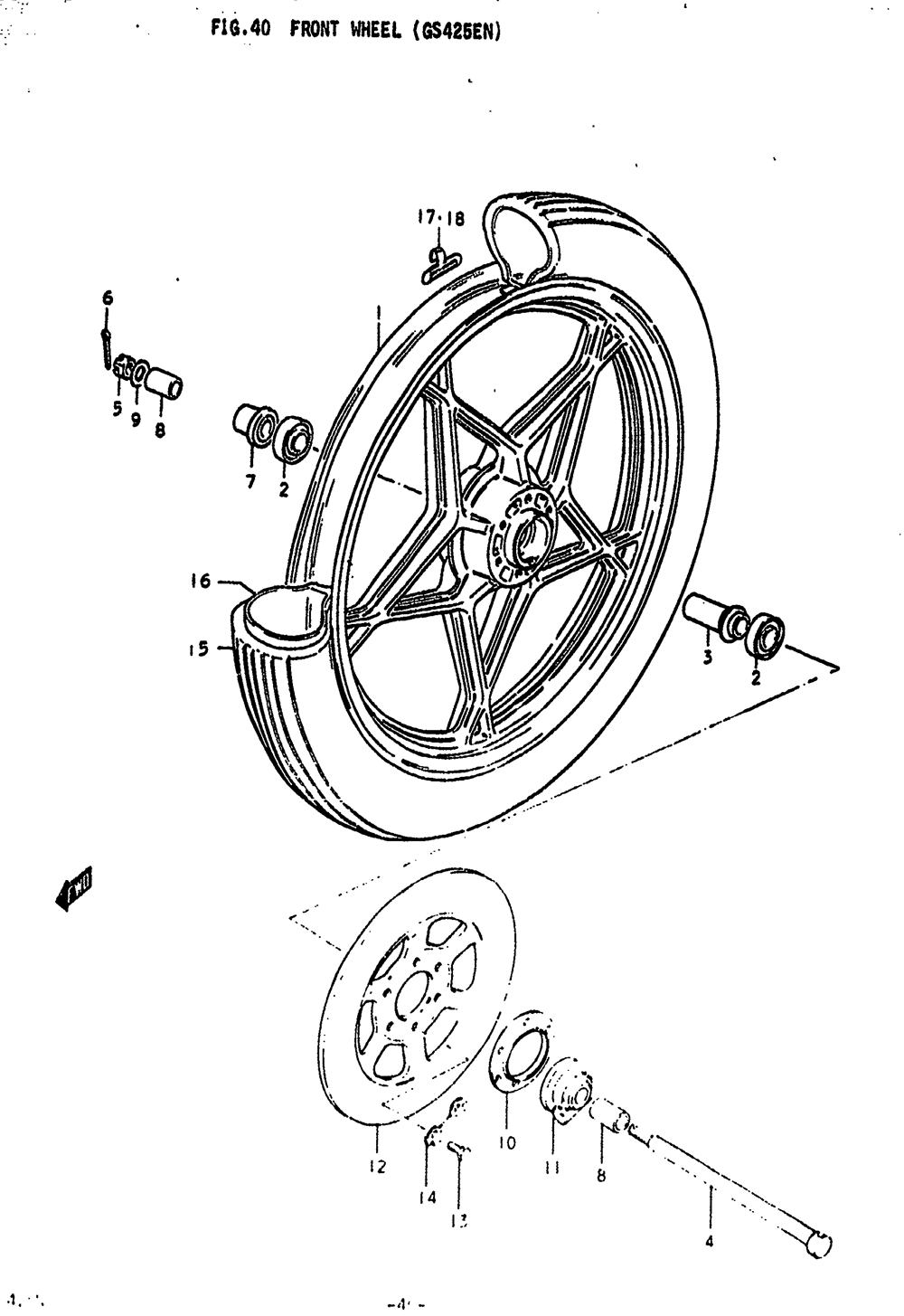 Front wheel (gs425en)