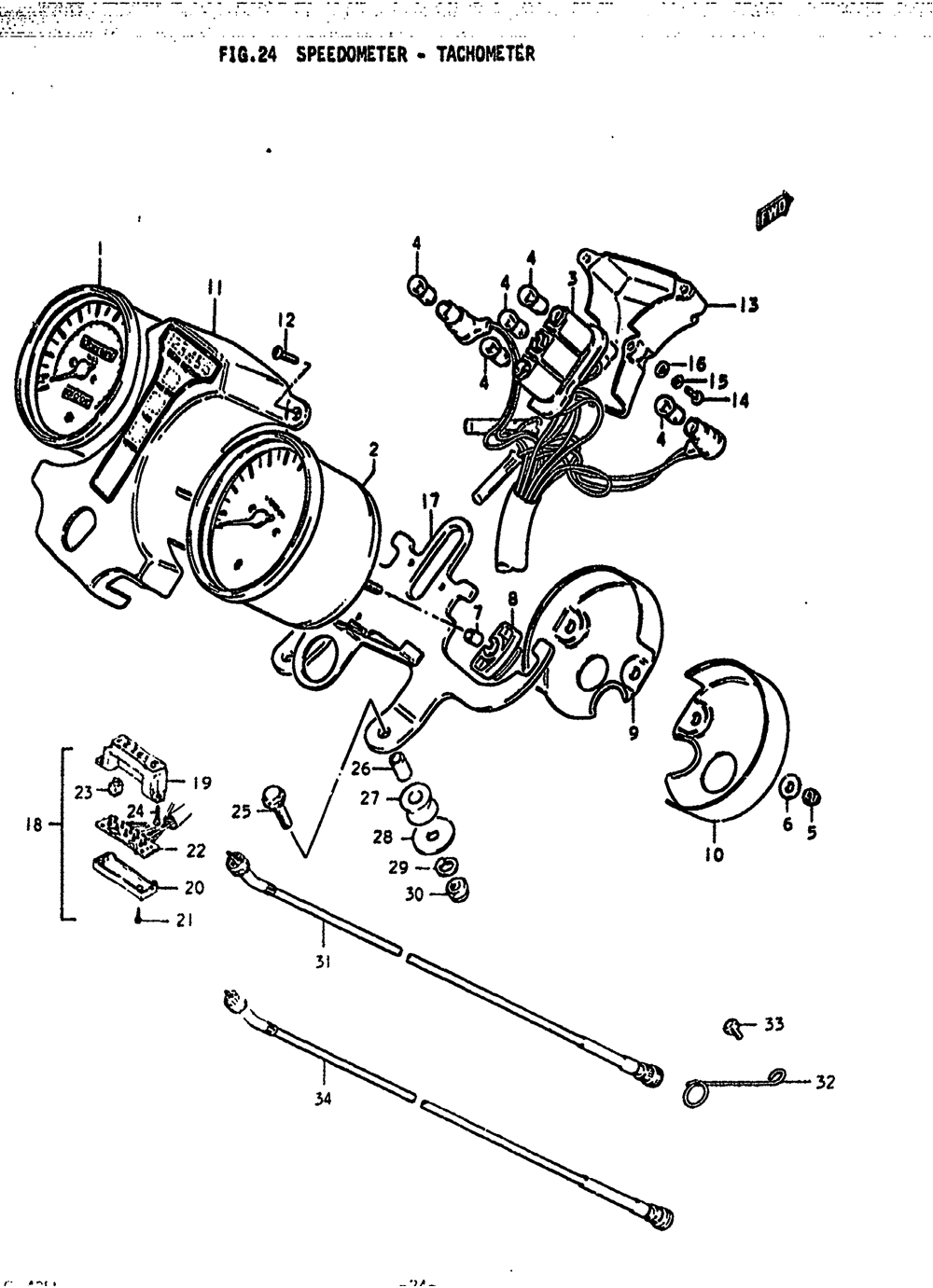 Speedometer - tachometer