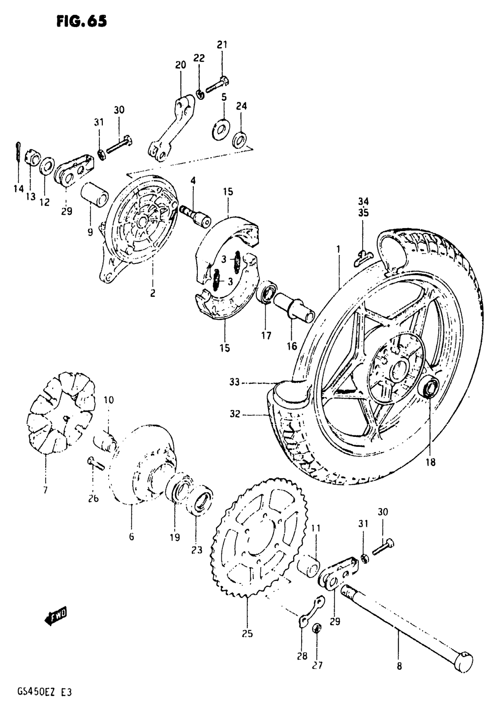 Rear wheel