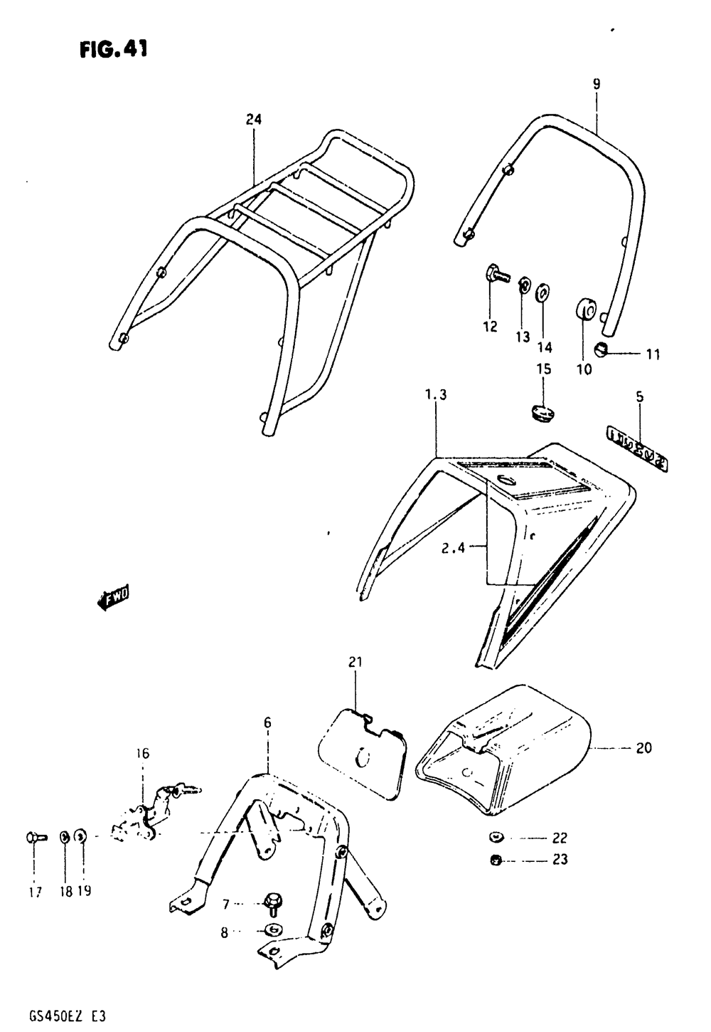 Seat tail cover (model z)